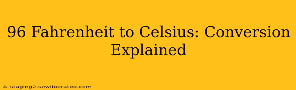 96 Fahrenheit to Celsius: Conversion Explained