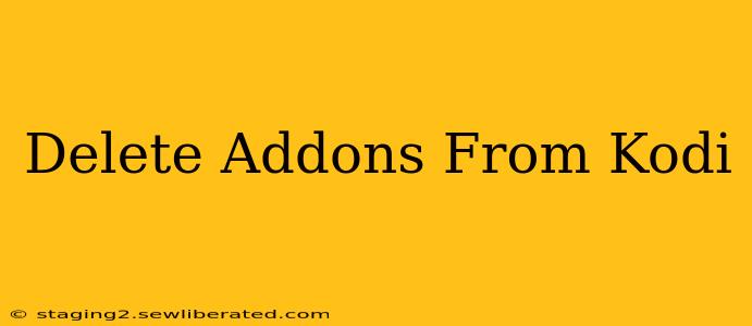 Delete Addons From Kodi