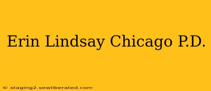 Erin Lindsay Chicago P.D.