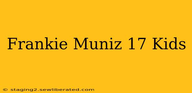 Frankie Muniz 17 Kids
