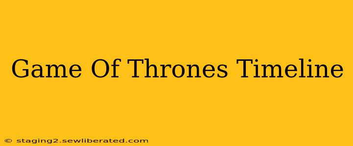 Game Of Thrones Timeline
