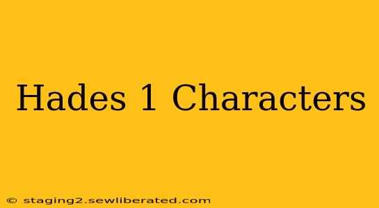 Hades 1 Characters