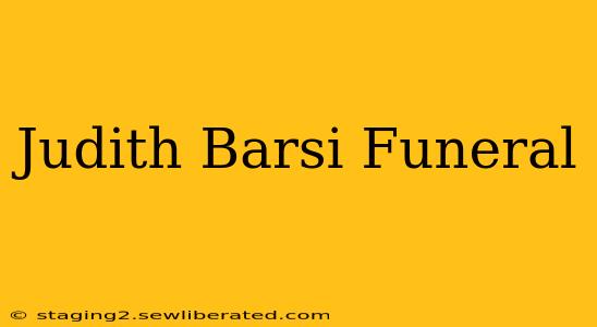 Judith Barsi Funeral