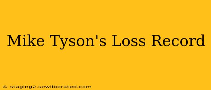 Mike Tyson's Loss Record
