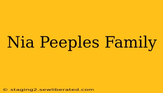 Nia Peeples Family