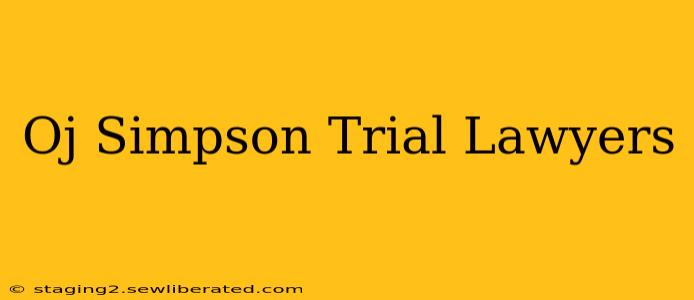 Oj Simpson Trial Lawyers