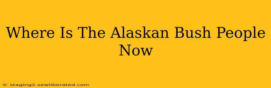 Where Is The Alaskan Bush People Now